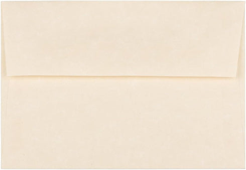 JAM PAPER 4Bar A1 Parchment Invitation Envelopes - Natural Recycled - 50/Pack, 3 5/8 x 5 1/8
