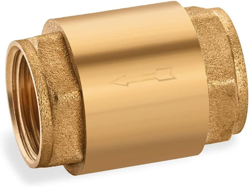 One Way Check Valve 1/2" Female Float Brass Backflow Preventer for Plumbing Water Boiler Heating System