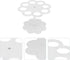 8-Hole Acrylic Cone Holder for Ice Cream Display - Stand for Parties and Restaurants