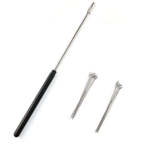 E-outstanding Reusable Inoculating Loop Kit - Laboratory Research Teaching Tools (5pcs 3mm + 5pcs 4mm Inoculating Rings)