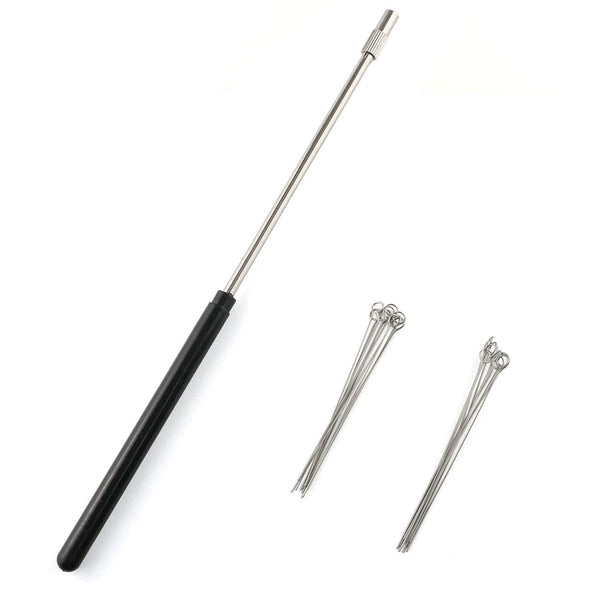 E-outstanding Reusable Inoculating Loop Kit - Laboratory Research Teaching Tools (5pcs 3mm + 5pcs 4mm Inoculating Rings)