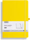 POPRUN A5 Lined Journal Notebooks, Leather Hardcover, Thick Notebook for Writing, 5.5 x 8.3 inch, 240 Pages, Yellow