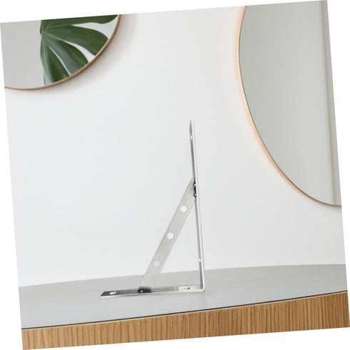LIFKOME Heavy Duty Stainless Steel Shelf Brackets Solid Thick Wall Mounted Bracket Supports for Floating Shelves