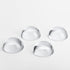 QFkris 4Pcs 1.9inch Crystal Dome Magnifying Paperweight, Clear Distortion-Free Optics Convex Lens