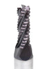 Accusize Industrial Tools M42 8% Cobalt TiAlN Roughing End Mill, 1/4" Diameter, 3/8" Shank Diameter