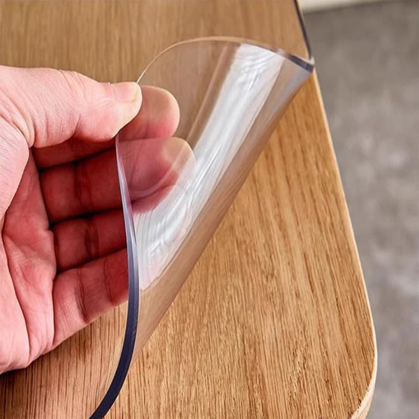 Generic 15x19 Inch Clear Table Cover Protector, Waterproof PVC Tablecloth, 1.5mm Thick Desk
