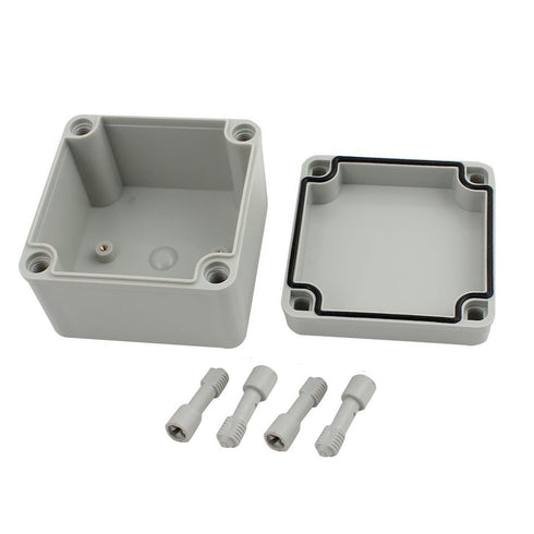 YXQ 100 x 100 x 75mm Electrical Project Case Junction Box IP65 Waterproof ABS DIY Power Outdoor Enclosure Gray (4 x 4 x 3 inches)