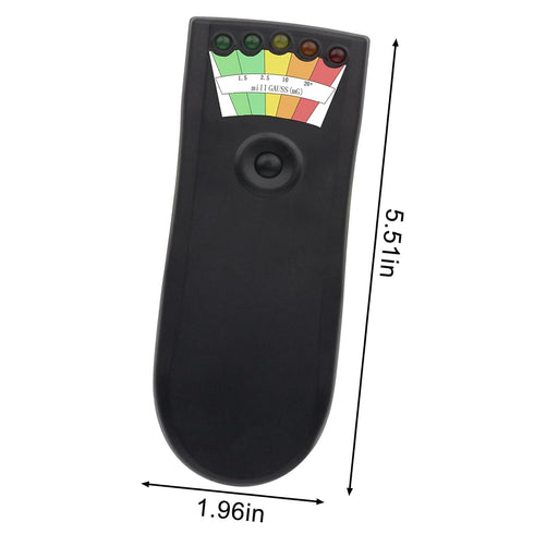 5 Level LED EMF Meter, Rechargeable Portable Handheld Magnetic Field Detector for Ghost Hunting (2 Pack)