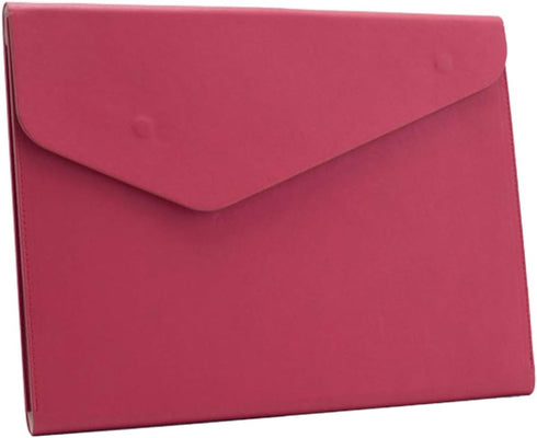 Enyuwlcm PU Leather A4 File Folder, Waterproof Document Holder with Magnetic Closure