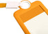 Badge Holder ID Silicone Card Holder - Vertical with Lanyard Neck Strap, Heavy Duty for Offices (Yellow)