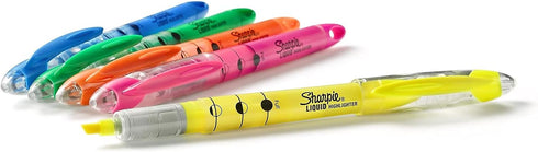 Sharpie 24415PP Accent Liquid Highlighter, Chisel Tip, Assorted 10/Set