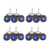 dophee Flap Wheel Sander Set, 1/8" Round Shank, 80 Grit Abrasive Sanding Wheels for Dremel Drill