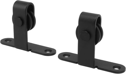 Set, Zerodis Sliding Barn Door Hardware Roller Heavy Duty Quiet Smooth Pulley System with Carbon Steel ABS