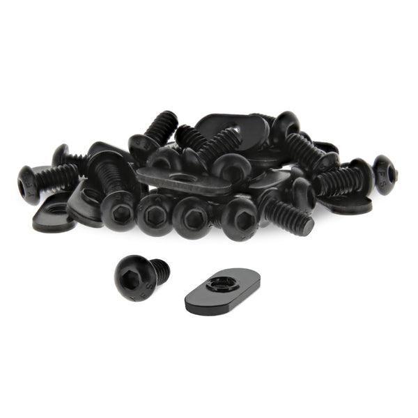 8020, 3393, 10 Series Bolt Combo, 1/4-20 x 0.5 Inch Button Head Socket Cap Screw, 25 Pack
