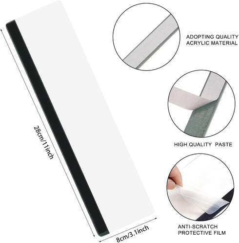 CXWUZH 2Pcs Monitor Memo Board Office Desk Accessories Computer Monitor Sticky Note Holder for Computer Screen Acrylic