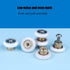 4X Replacement Shower Door Rollers/Runners/Wheels, 19mm Diameter