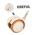 4pcs Didiseaon Stem Casters with Brake Rubber Swivel Wheels Nursery Furniture Mounting Socket Casters Silent Rolling