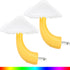 Mudder 2 Pack Cute Mini Mushroom Night Light Plug in Wall Lamp Sensor LED Nightlight for Adult Kid Nursery Decor Gift