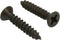 Bolt Dropper 6 X 3/4'' Black Oxide Coated Stainless Steel Flat Head Phillips Wood Screws (100 Pack)