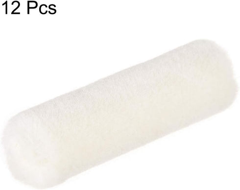uxcell Paint Roller Cover, 3 Inch Mini Wool Brush for Household Wall Painting Treatment, 12pcs