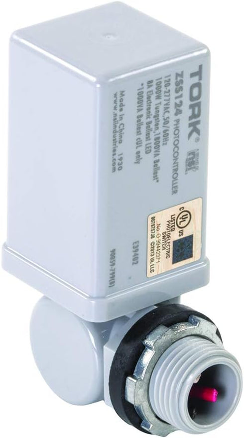 TORK ZSS124 Electronic Photocontrol Stem & Swivel-Advanced LongLife ZeroCross-Instant Response-8A LED Rated, 1 Count