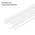 uxcell 5 Pcs White Plastic Rods 3 x 250mm, ABS Styrene Round Solid Bar for DIY Model Building and Architectural Model