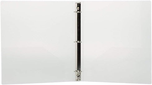 JAM PAPER Plastic 1 inch Clear Binder, 3 Ring - Sold Individually