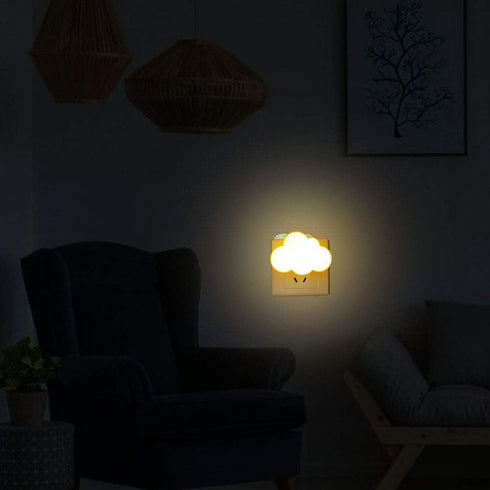 AUSAYE Sensor LED Night Light Plug-in Night Lights for Kids Adults, Cute Dream Lighting Wall Lamp Cloud NightLight