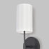 1 Pack) Modern Wall Light Fixtures, Soft Black Vanity Lights for Bathroom, Metal Sconces Wall Lighting with Fabric