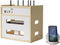 Haiansan Wooden Router Shelf, Desktop WiFi Router Storage Box Modem Rack, Power Router