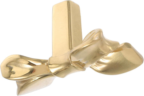Ciieeo Gold Bow Cabinet Handle and Drawer Pulls, Brass Bow Shaped Dresser