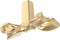 Ciieeo Gold Bow Cabinet Handle and Drawer Pulls, Brass Bow Shaped Dresser