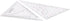 Klanata 405mm Set, (15.9in) Large Marine Navigation Triangle Ruler & Protractor Crystal Clear Acrylic Chart Plotting