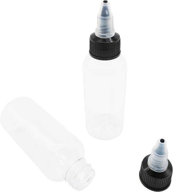 20 Pcs 1 oz PET Plastic Bottles, Hard Liquid Dropper Bottles, Dispensing & Laboratory Wash Bottles (30ml)