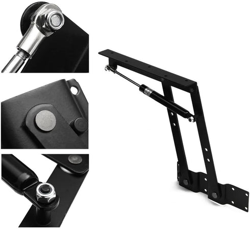 1 Pair Coffee Table Spring Hinge with Pneumatic Lift Mechanism for Coffee Table