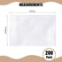 Cholemy 200 Pcs Clear Packing List Envelopes - Shipping Pouches with Adhesive Pockets