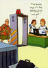 Designer Greetings Man at Airport Body Scanner : Smallest One Yet Risque