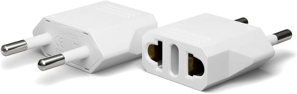 Unidapt 2-pack Europe Travel Plug Adapter, USA to European Plug Adapters for Travel from US to EU