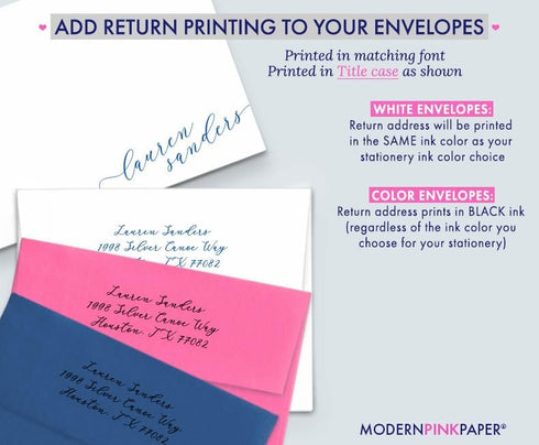 Set, Personalized Stationery for Women, Personalized Script FLAT OR FOLDED Note Cards with Envelopes Personalized
