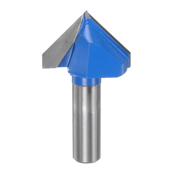 Router Bits 1-1/2" Dia 1/2" Shank Carbide V Type End Mill for Woodworking Carpentry Engraving Cutter Tools