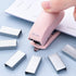 Pink Mini Stapler Hand Stapler with Staple Remover and 1 Box Staples,Cute Stationery for Students and Office Use Desk Staplers by Galyacht