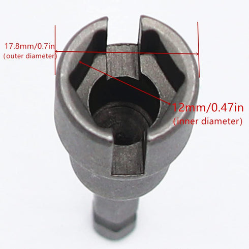 1PCS Power Wing Nut Driver, 1/4 Inch Hex Shank Slot Wing Nut Drill Bit Socket Wrenches Tool for Panel Nuts