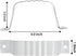 Downspout Adapter Gutter Strap 3x4 Leader Strap 6pcs (White)