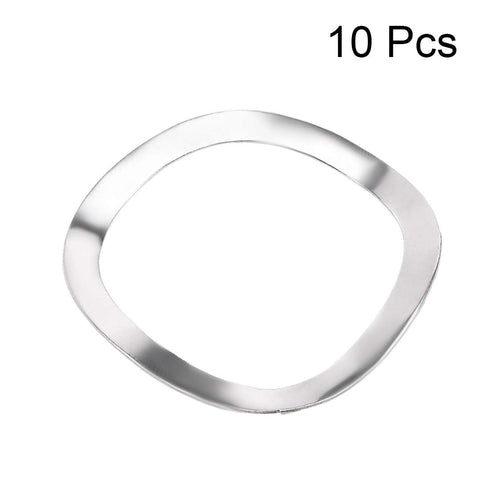 uxcell 10Pcs 304 Stainless Steel Wave Spring Washer - 0.98" x 1.22" x 0.01" for Screw Bolt