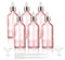 Furnido 6 Pcs,3.4 Oz Pink Glass Dropper Bottle for Essential Oils,Empty Glass Massage