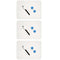 Charles Leonard Magnetic Dry Erase Board, Two Sided Plain/Plain, 9" x 12", Pack of 3