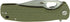 8Cr13MoV 3.63" Honey Badger Knives Large Clip Point Folding Pocket Knife - Steel, Blade, Green FRN Handle - Ball