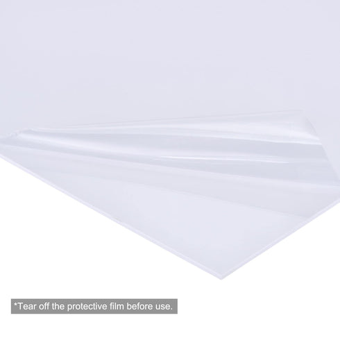 MECCANIXITY White ABS Plastic Sheet, 10x8x0.06 inch, Pack of 4 for Building Model and DIY Crafts