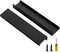 Ravinte 10 Pack Finger Pulls for Cabinets, 150mm/5.9" Length Matte Black Concealed Handles for Kitchen Drawers