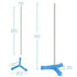 stonylab Lab Stand, Triangular Tripod Retort Base Support Stand with Rod, 23.86 inch L